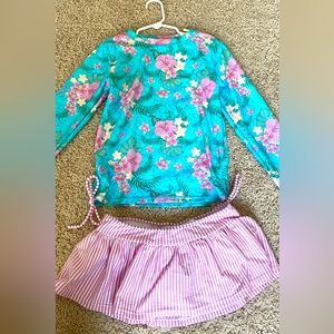 Ruffle Butts Rashguard skirted swimsuit 10